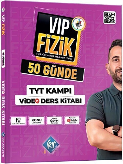 TYT Fizik VİP Video Ders Kitabı KR Akademi