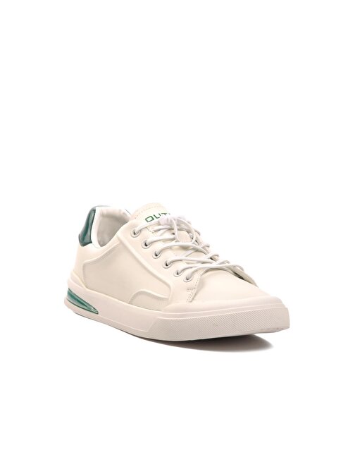 Voyager 6732 Beyaz-Yeşil Hakiki Deri Erkek Casual Ayakkabı