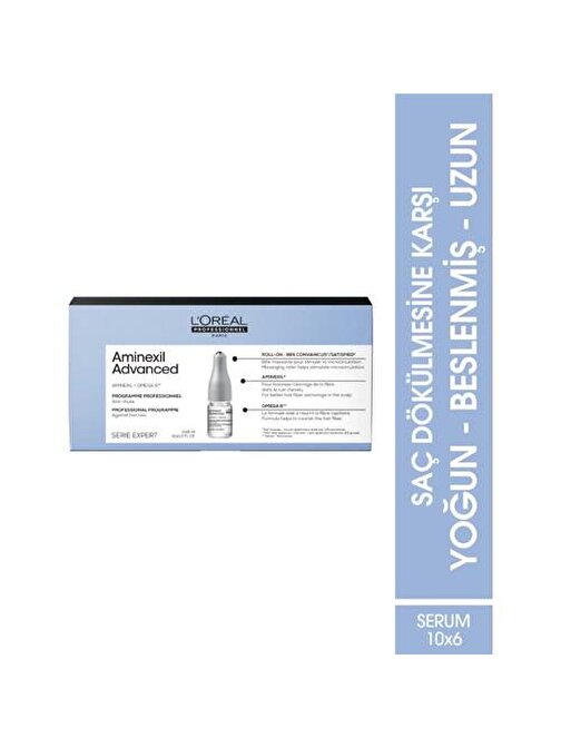 L'oreal Professionnel Serie Expert Aminexil Advanced Saç Dökülmesine Karşı Etkili Serum 10x6 ml