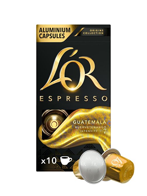 L'OR Espresso Origin Guatemala Nespresso Uyumlu Alüminyum Kapsül Kahve 10'lu 