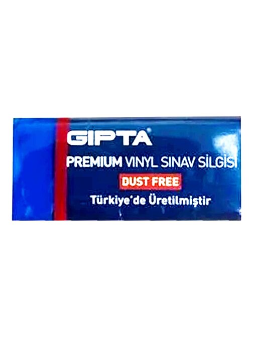 Gıpta Premium Vinyl Dust Free Orta Boy Sınav Silgisi Mavi 1 Adet