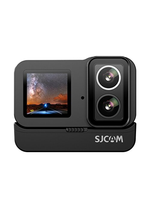SJCAM SJ20 Dual Lens  4K 30fps 20MP 6 Eksenli Gyro Gece Görüş Aksiyon Kamerası Siyah