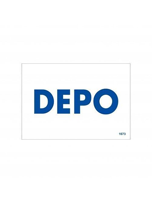 Avmdepo  Depo Uyarı Levhası 17,5x25 KOD:1673