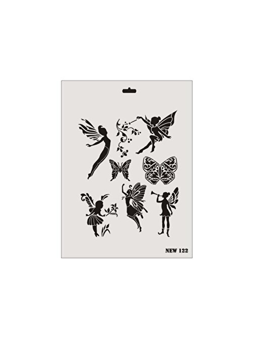 Rich New Seri N-122 Stencil 35x25 cm