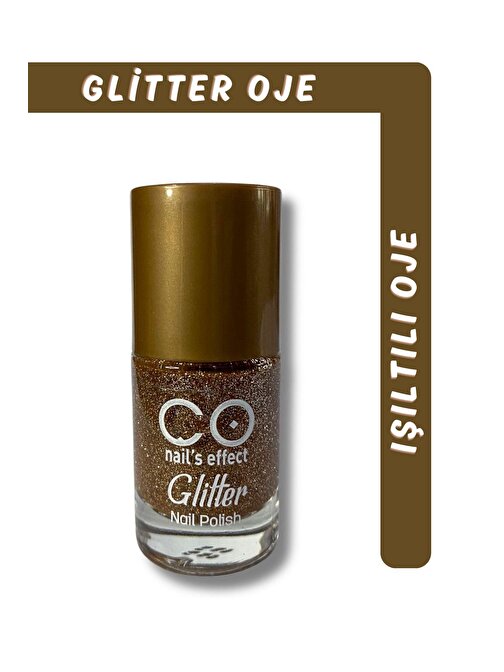 Glitter Simli Oje Bakır No:8