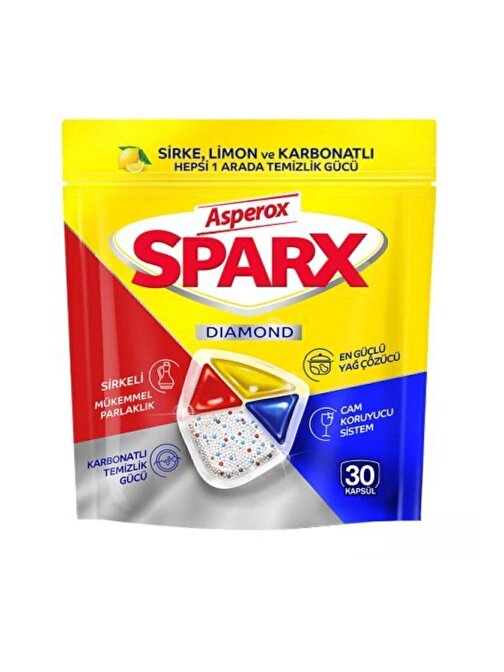 Asperox Sparx Bulaşık Makinesi Deterjanı 30 Tablet