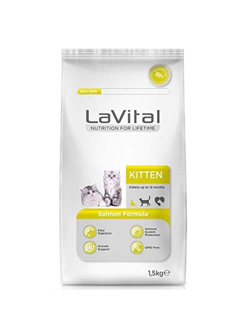 La Vital Kitten Somonlu Yavru Kedi Maması 1,5 Kg