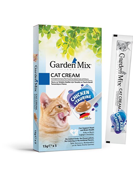 Garden Mıx Kedi Kreması Tavuk+taurin 15gr x 5 Adet