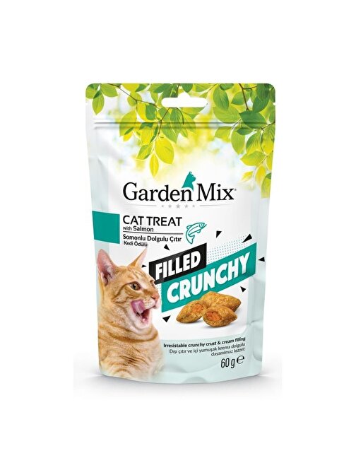 Gardenmix Somonlu İçi Dolgulu Kedi Ödülü 60gr