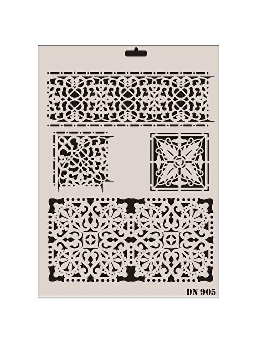 Rich Dantel Seri DN-905 Stencil 35x25 cm