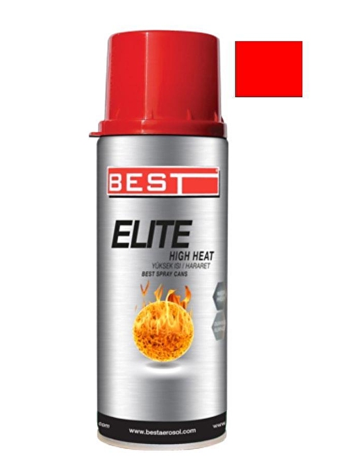 Best Elite Kırmızı 600 C Isıya Dayanıklı Sprey Boya 400 ml