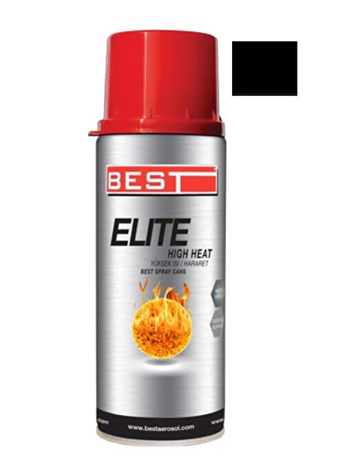 Best Elite Siyah 600 C Isıya Dayanıklı Sprey Boya 400 ml