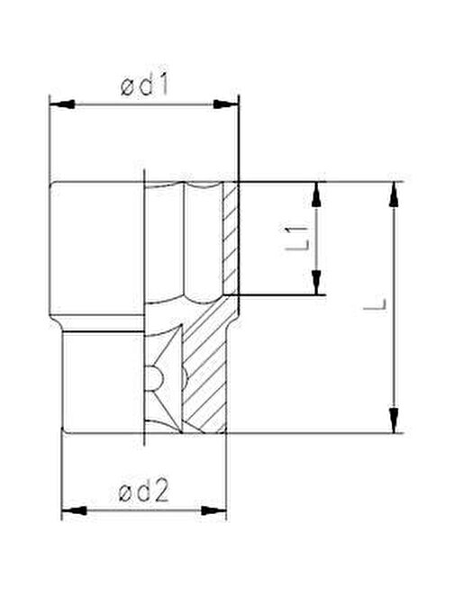 Elta 1115 1/2'' Lokma Anahtar 30 mm