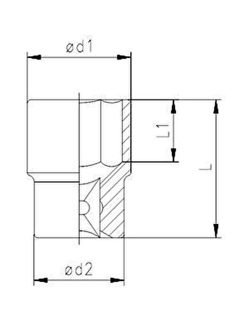 Elta 1115 1/2'' Lokma Anahtar 22 mm