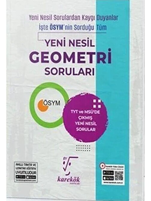 Yeni Nesil Geometri Soruları Soru Bankası Karekök Yayınları