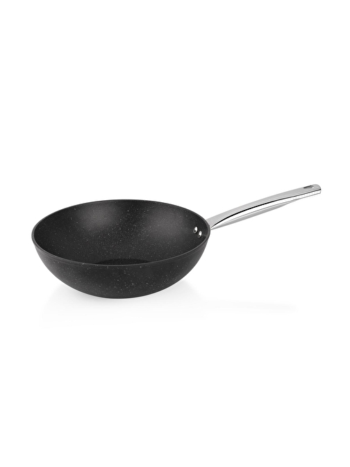 Schafer Black Stone Wok Tava 28 Cm-Siyah