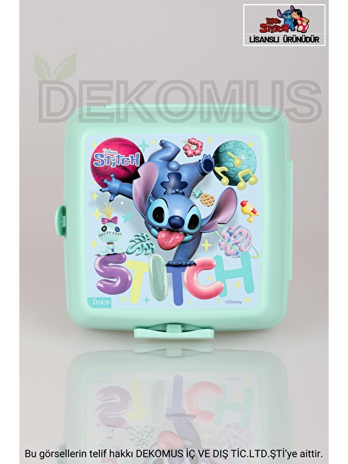 LİSANSLI STITCH 2 KATLI BESLENME KUTUSU / LUNCH BOX 