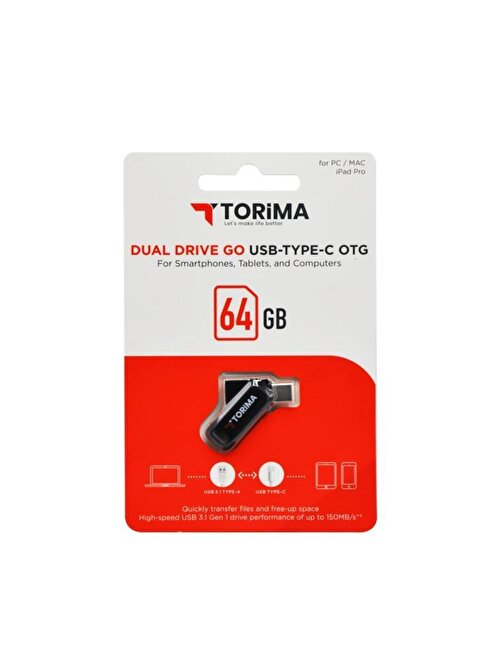 Torima 64 Gb Type C - Usb Çift Taraflı Flash Bellek