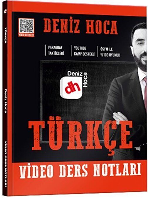 Deniz Hoca Tüm Sınavlar İçin Türkçe Video Ders Kitabı KR Akademi