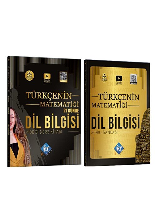 Kr Akademi TYT AYT KPSS Dil Bilgisi Türkçenin Matematiği Video Ders Kitabı ve Soru Bankası Seti