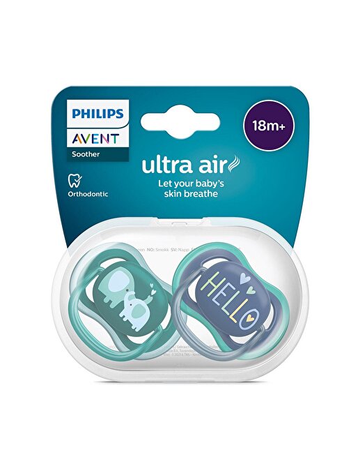 Philips Avent Ultra Air Emzik 18+ Ay,  2'li Paket, Erkek