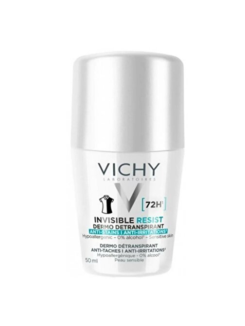 Vichy Invisible Resist 72H  Antiperspirant Roll-On Deodorant 50ml