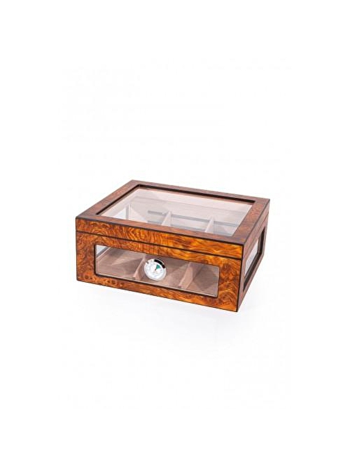 Camlı Nem Ölçerli Humidor PHUM0127
