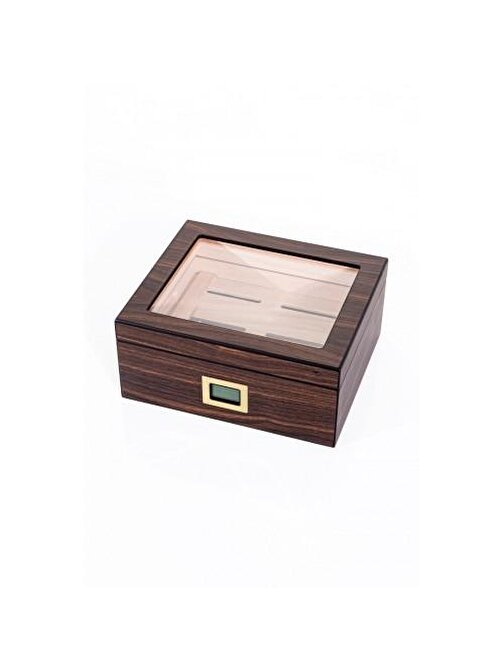 Camlı Nem Ölçerli Humidor PHUM0140
