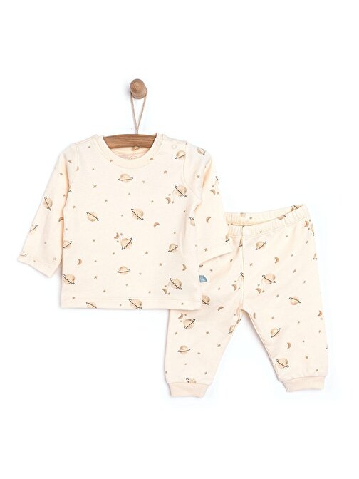 Pambuliq Organik Uzun Kol Pijama Takımı Erkek Bebek