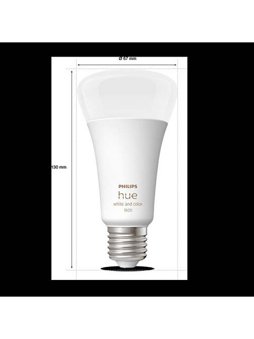 Philips Hue Renkli Ambiyans 13.5w A67 E27 Akıllı Ampul