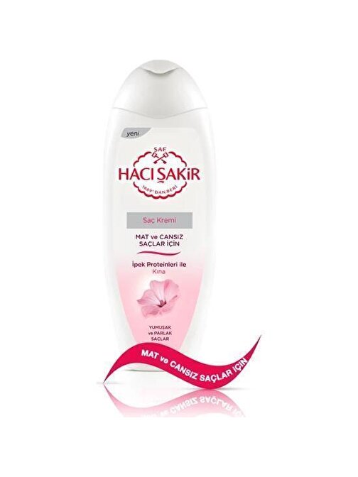 Hacı Şakir Saç Kremi Kına Mat Cansız Saçlar 450 Ml