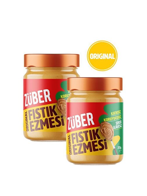 Züber Orıgınal Fıstık Ezmesi 315G X 2 Adet