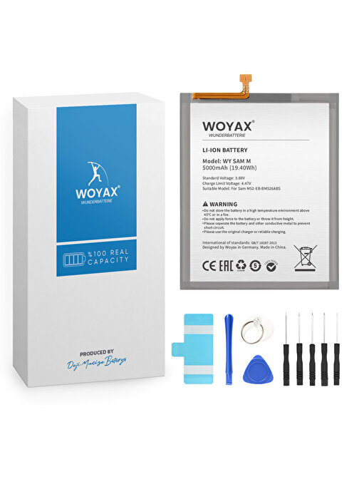 Woyax by Deji Samsung Galaxy M52 Uyumlu Batarya