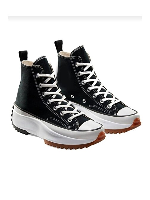 Siyah - Beyaz Wanderson Run Star Unisex Canvas Sneaker Ayakkabı