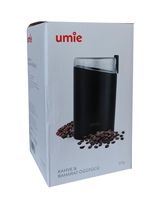 UMIE KB-U50 60G kapasiteli Siyah 140W Kahve ve Baharat Öğütücü