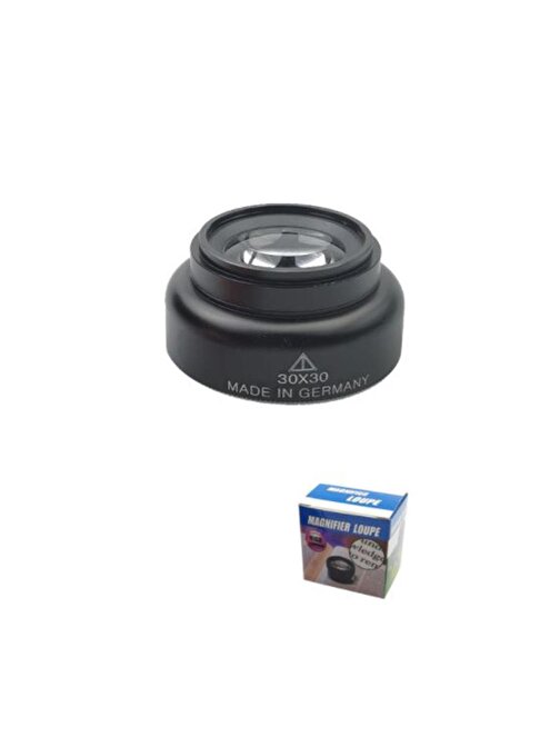 20X SYH Büyüteç 30x30 Optik Cam Lens Alüminyum Kasa Alman Teknolojisi