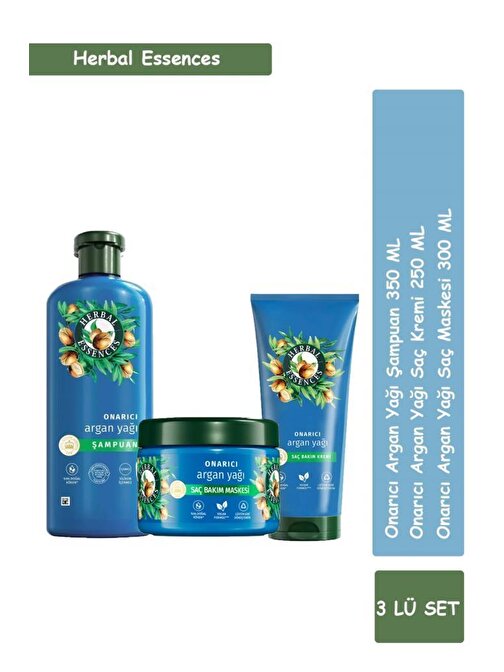 Herbal Essences Onarıcı Argan Yağı Saç Bakım Set
