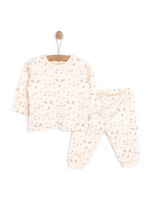 Pambuliq Organik Uzun Kol Pijama Takımı Kız Bebek