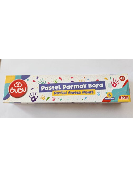 BuBu Pastel Parmak Boya 6 Renk 20ml