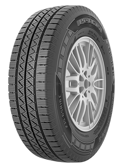 Petlas 225/70 R15 C 116/114R Vanmaster +A/S Hafif Ticari Dört Mevsim Lastiği ( Üretim Yılı: 2024 )