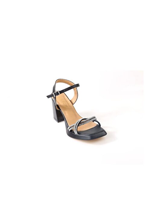 Papuçcity Wzy 02708 9 Cm Topuklu Kadın Sandalet Ayakkabı