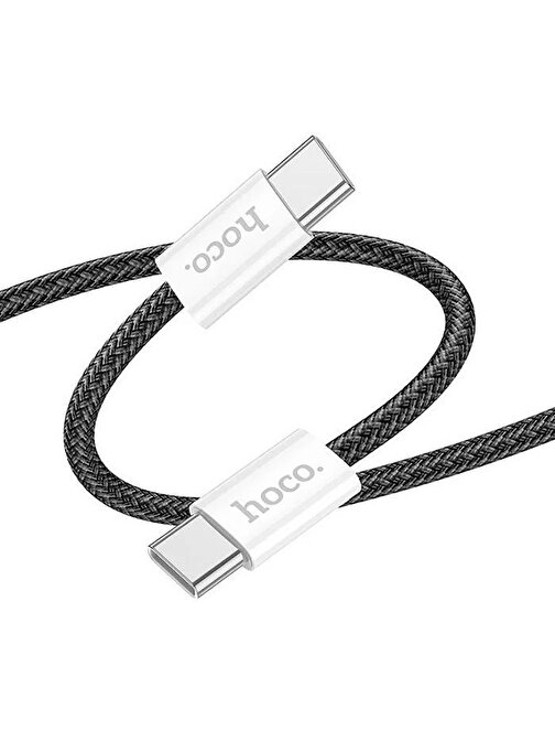 Hoco X104 60W Type-C to Type-C Hızlı Data ve Şarj Kablosu 2m Siyah