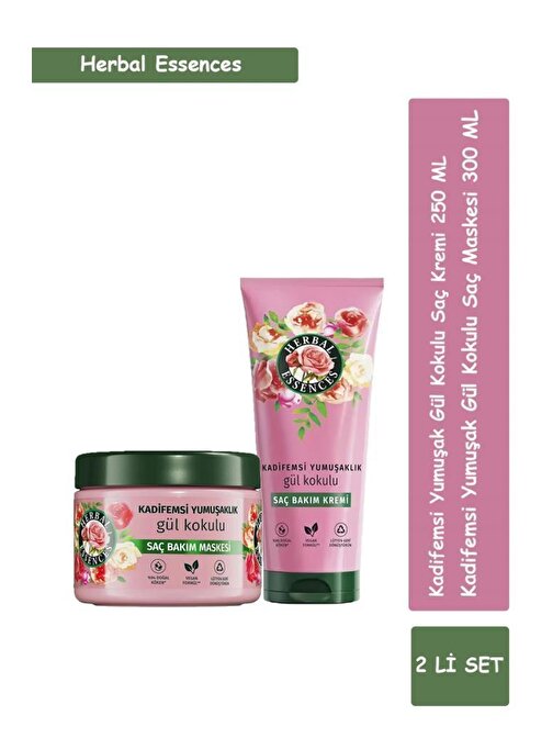 Herbal Essences Kadifemsi Yumuşaklık Gül Kokulu Saç Bakım Set