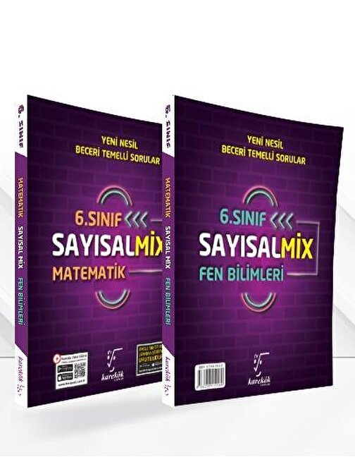 6.Sınıf Fen Bilimleri ve Matematik Sayısal Mix Soru Bankası Karekök Yayınları