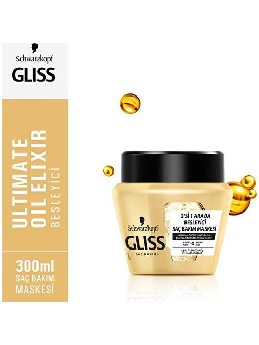 Gliss Ultimate Oil Elixir Besleyici Saç Bakım Maskesi 300 ml