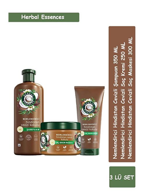 Herbal Essences Nemlendirici Hindistan Cevizi Kokulu Saç Bakım Set