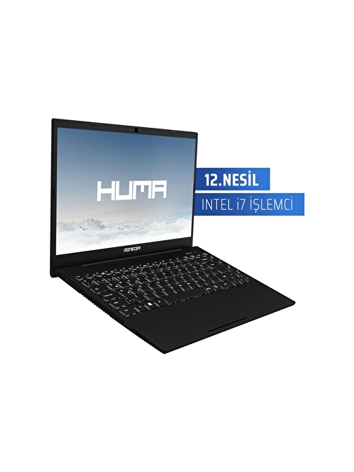 Monster Huma H4 V5.2 Iris Xe Graphics Intel Core i7-1255U 16 GB RAM 500 GB SSD 14.1 inç Full HD Freedos Dizüstü Bilgisayar Siyah