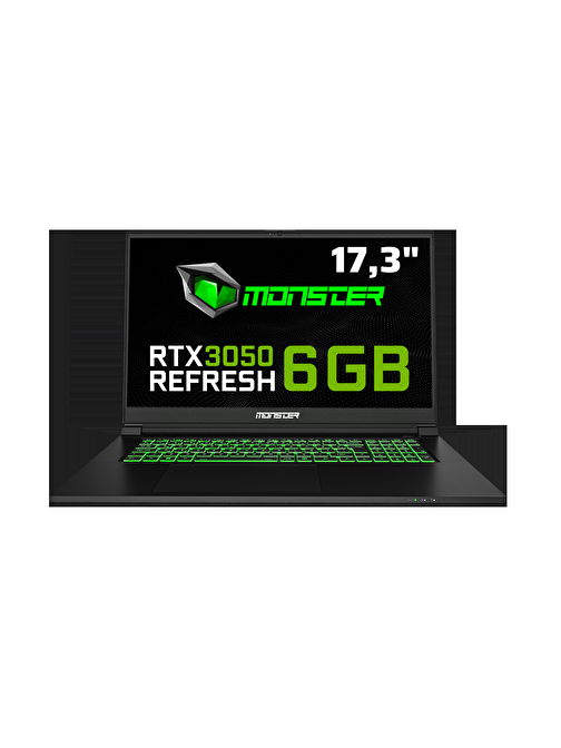 Monster Abra A7 V15.1.2 Intel Core i7 12700H 32 GB RAM 1 TB SSD 6 GB RTX 3050 FreeDOS 17,3" FHD 144 Hz Oyun Bilgisayarı