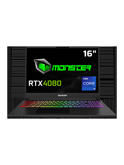 Monster  Tulpar T6 V1.2.4 Intel Core i9 14900HX 16 GB RAM 1 TB SSD 12 GB  RTX 4080 FreeDOS 16" WQXGA 165 Hz Oyun Bilgisayarı