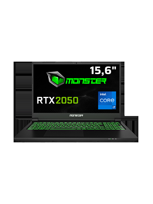 Monster Abra A5 V21.3.7 Intel Core i7 12700H 8 GB RAM 500 GB SSD 4 GB RTX 2050 Windows 11 15,6" FHD 144 Hz Oyun Bilgisayarı